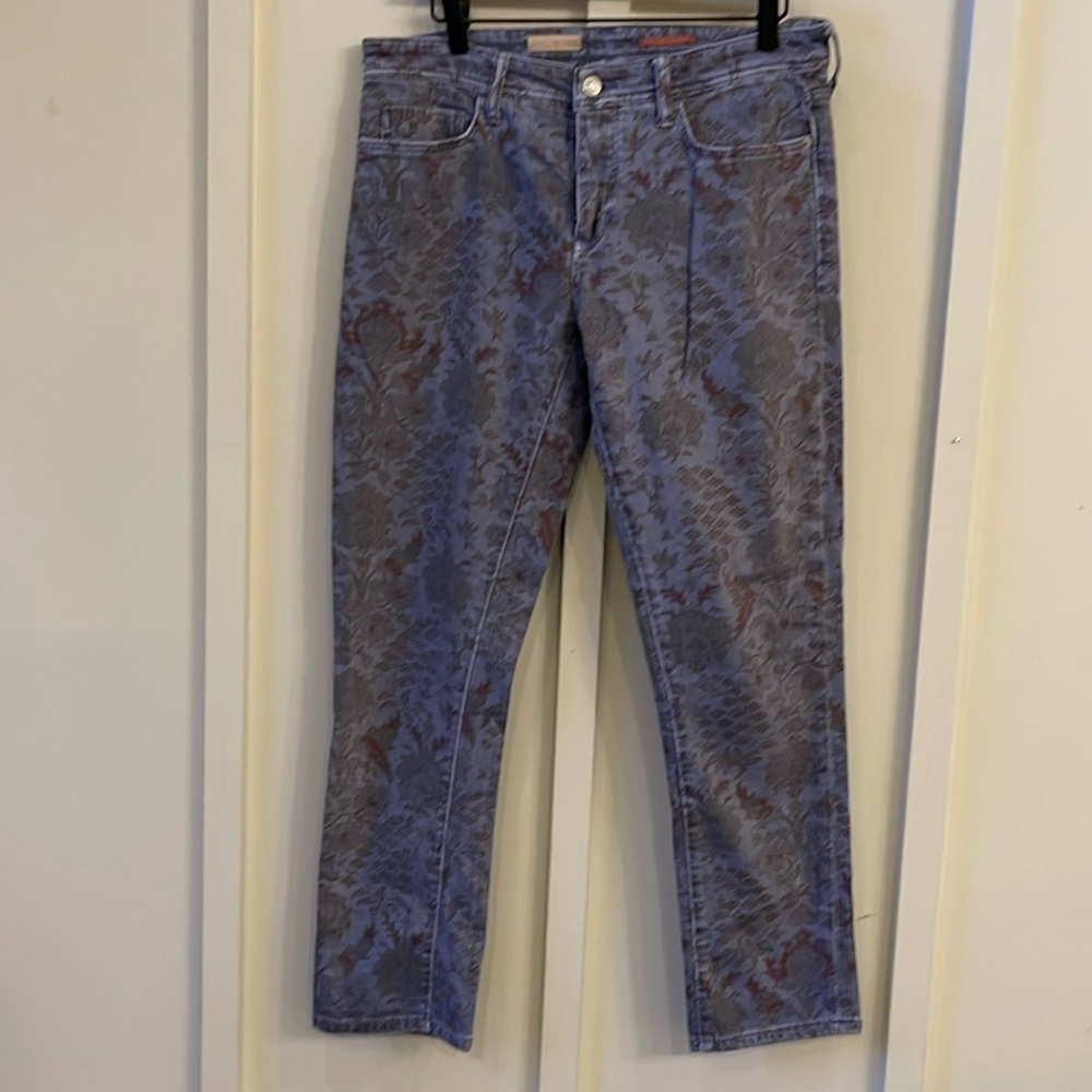Pilcro Floral Straight Leg Jeans